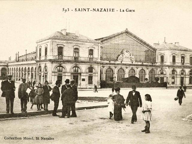 Place De La Gare Au Début Du 20e Siècle©collection Saint Nazaire Agglomération Tourisme