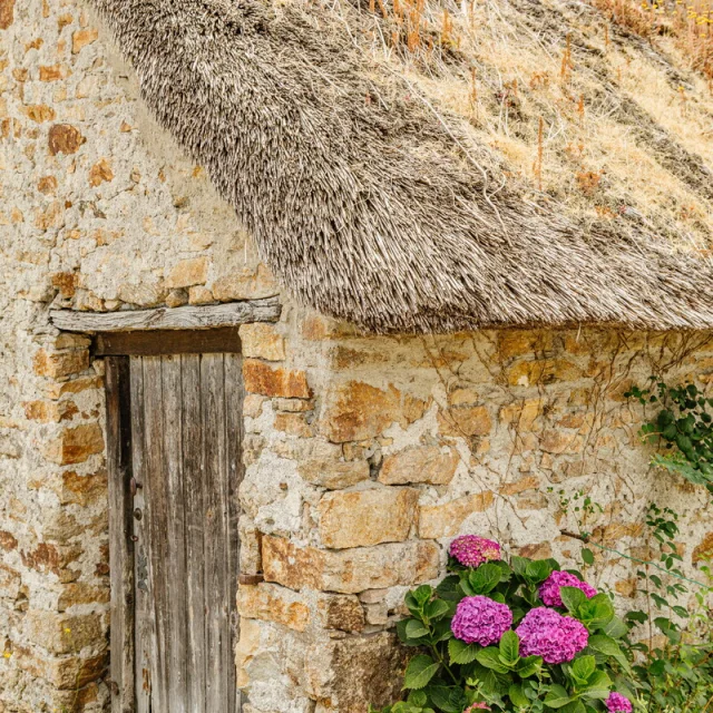 Chaumière sur l'île de Fédrun