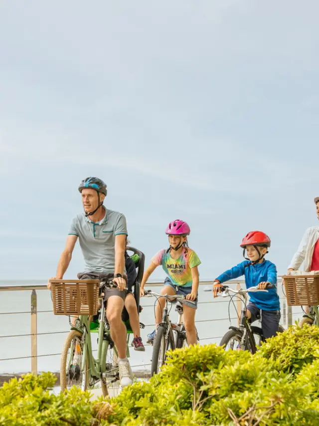 Balade à vélo sur le front de mer
