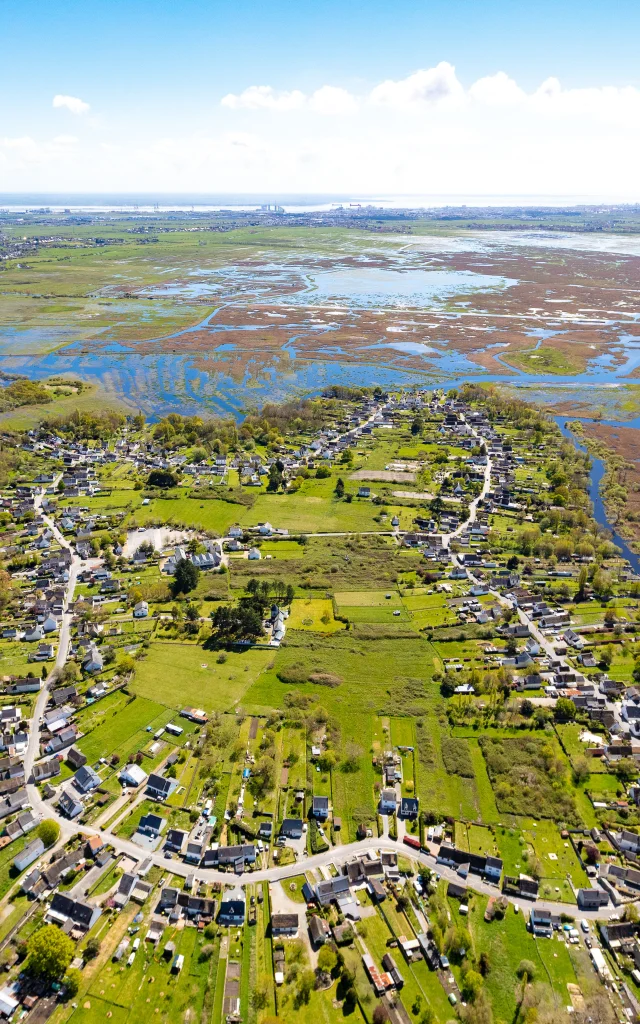 Vue aérienne de l'Île de Fédrun