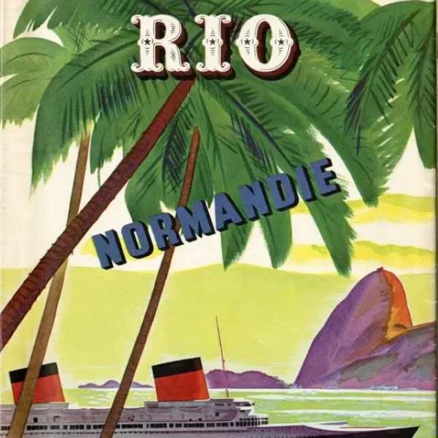 Brochure de présentation de la croisière Whitcomb pour Rio de Janeiro - paquebot Normandie.